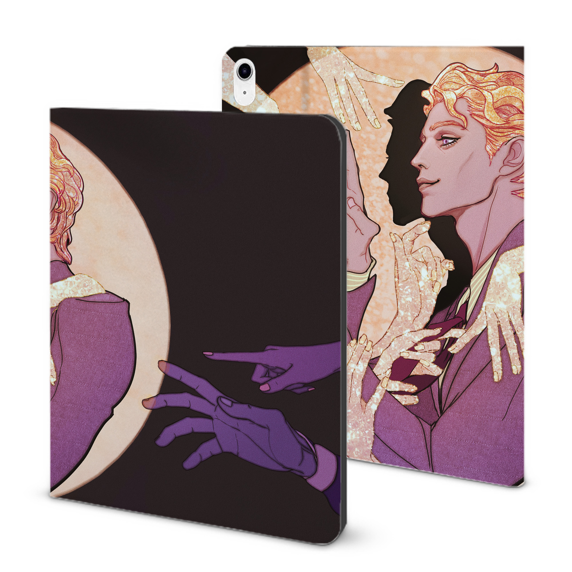 （画像用） ジョジョの奇妙な冒険 JoJo's Bizarre Adventure IPad ケース ブック型 PUレザー TPU 耐衝撃 軽量 薄型 ペン収納なし 全面保護 IPad 各モデル対応